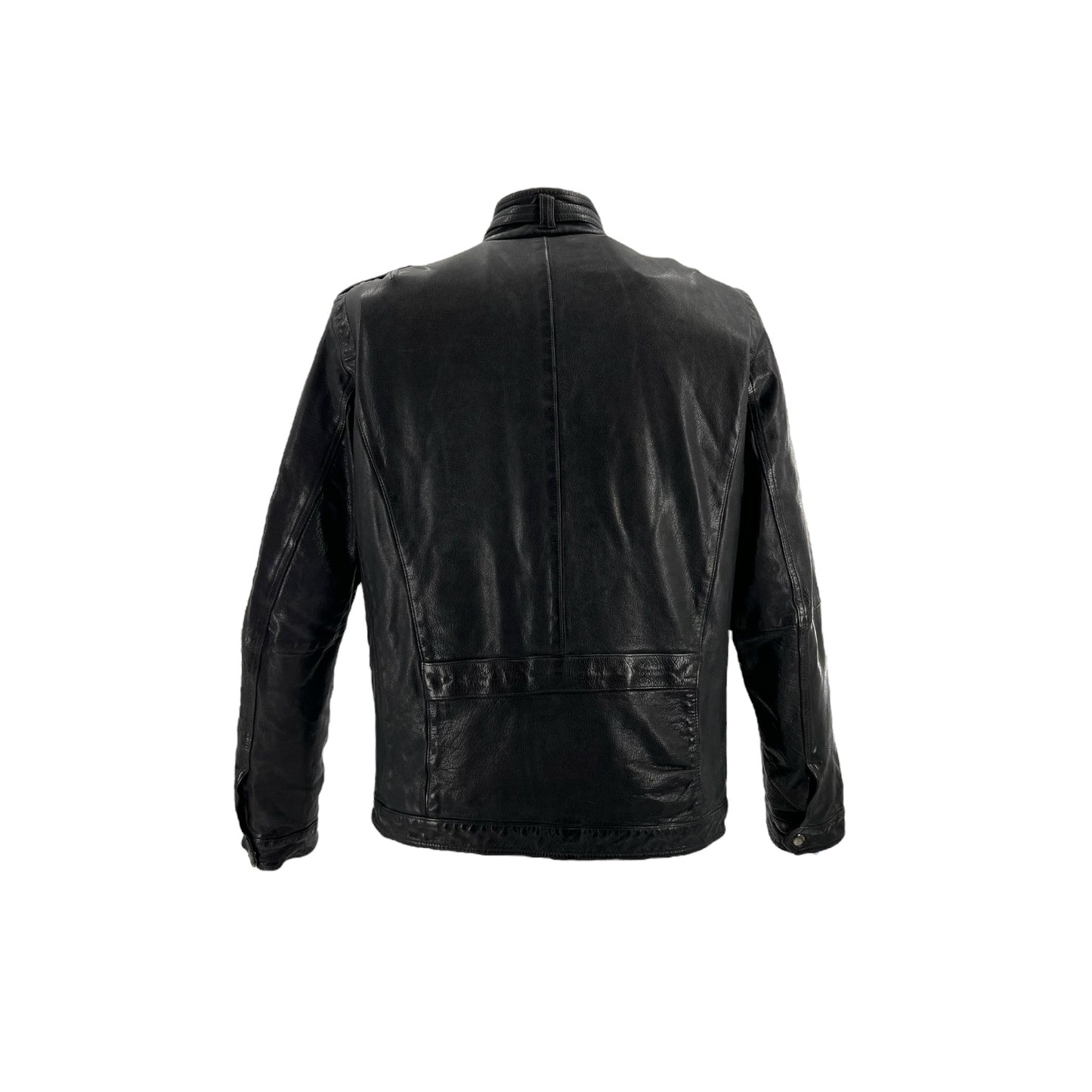 Neil Barrett - M65 Biker Jacket In Shrunken Leather, M & L