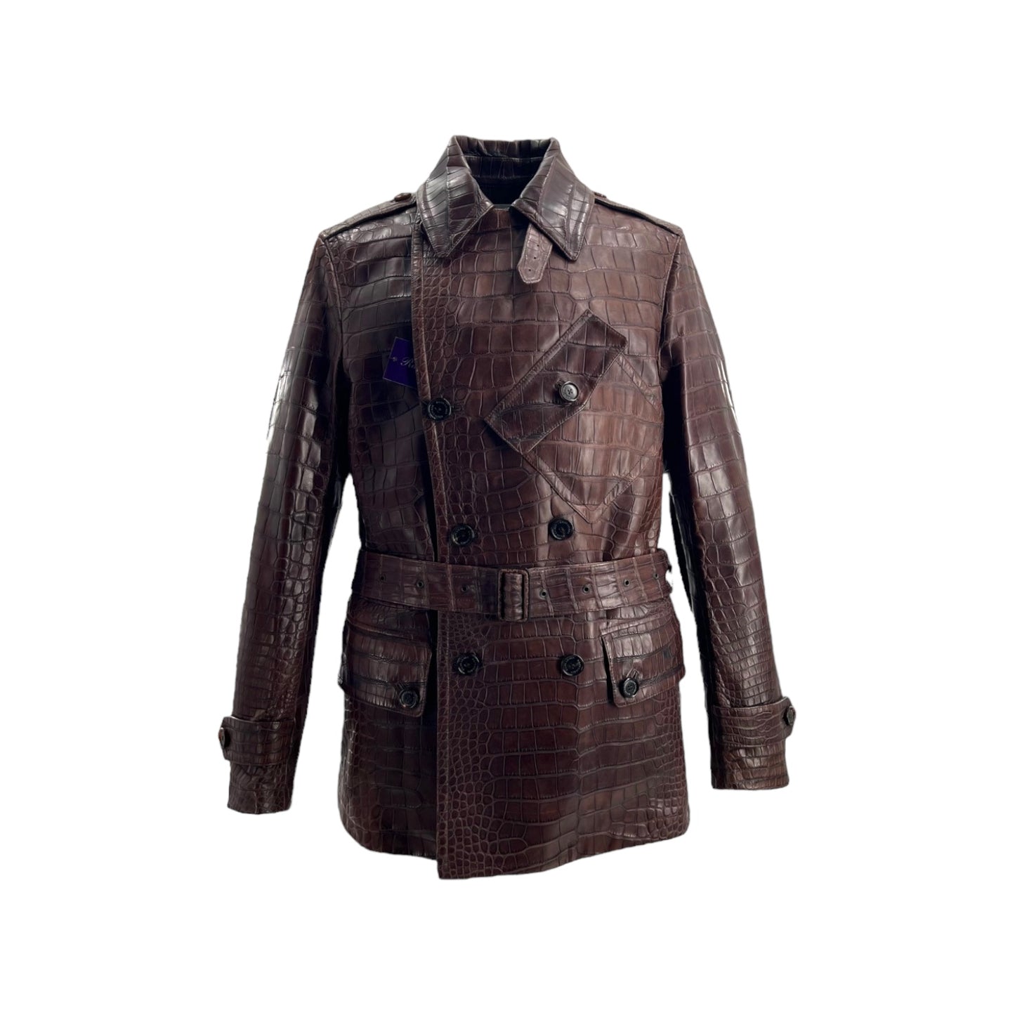 Ralph Lauren - Walnut Brown Estate Coat in Full Alligator