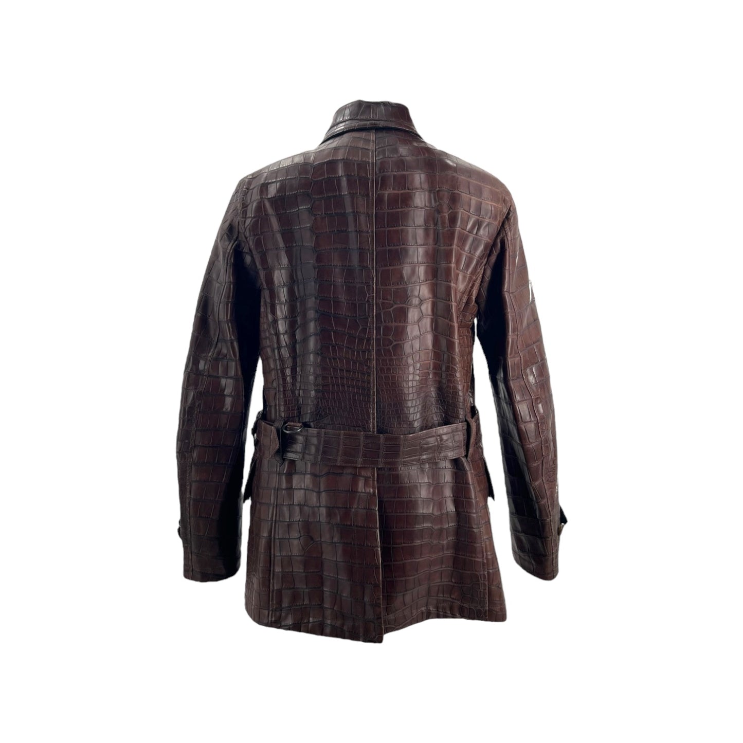 Ralph Lauren - Walnut Brown Estate Coat in Full Alligator