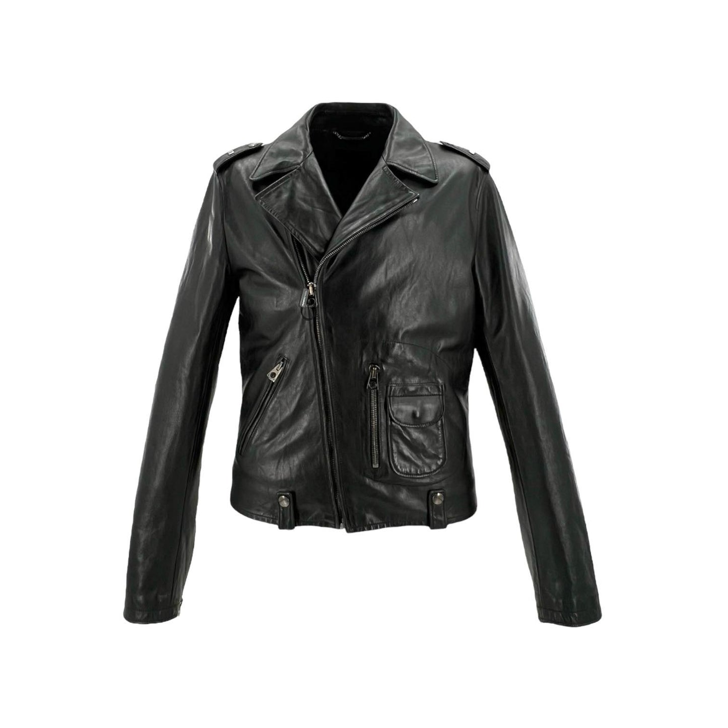 Dolce & Gabbana - D-Pocket Bull Leather Jacket