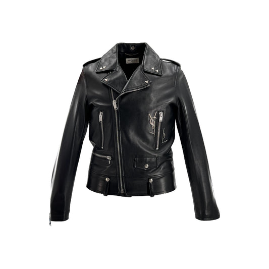 Saint Laurent Paris - L01 Motorcycle Jacket In Black Leather (Limited Edition)