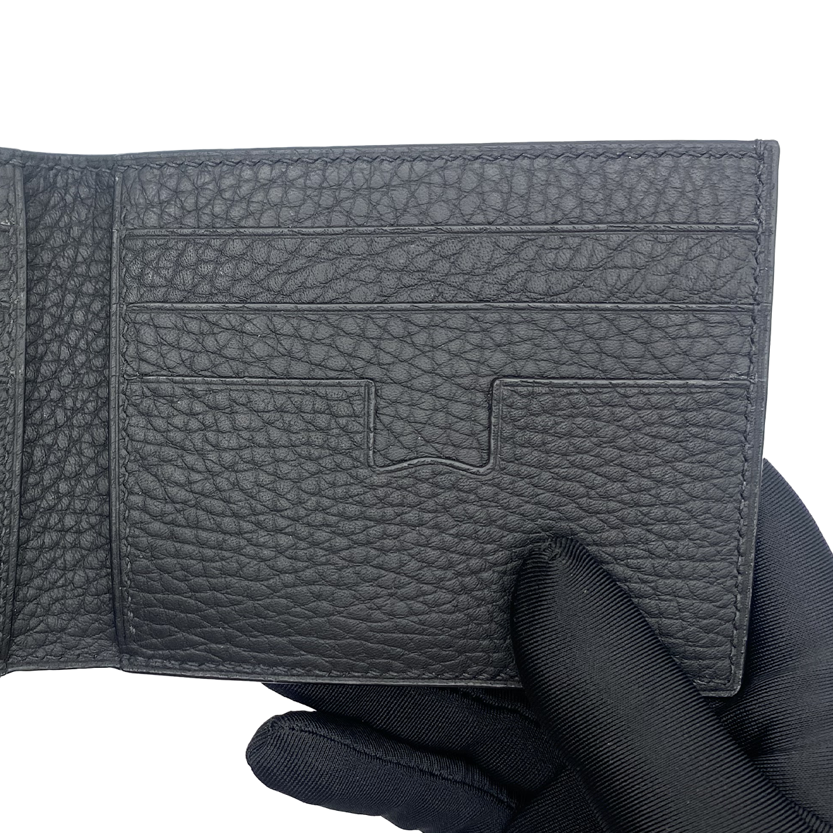 High-Gloss Crocodile Leather Wallet