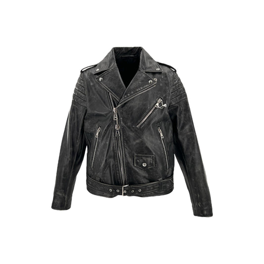 Valentino x Undercover - Retro Leather Biker Jacket