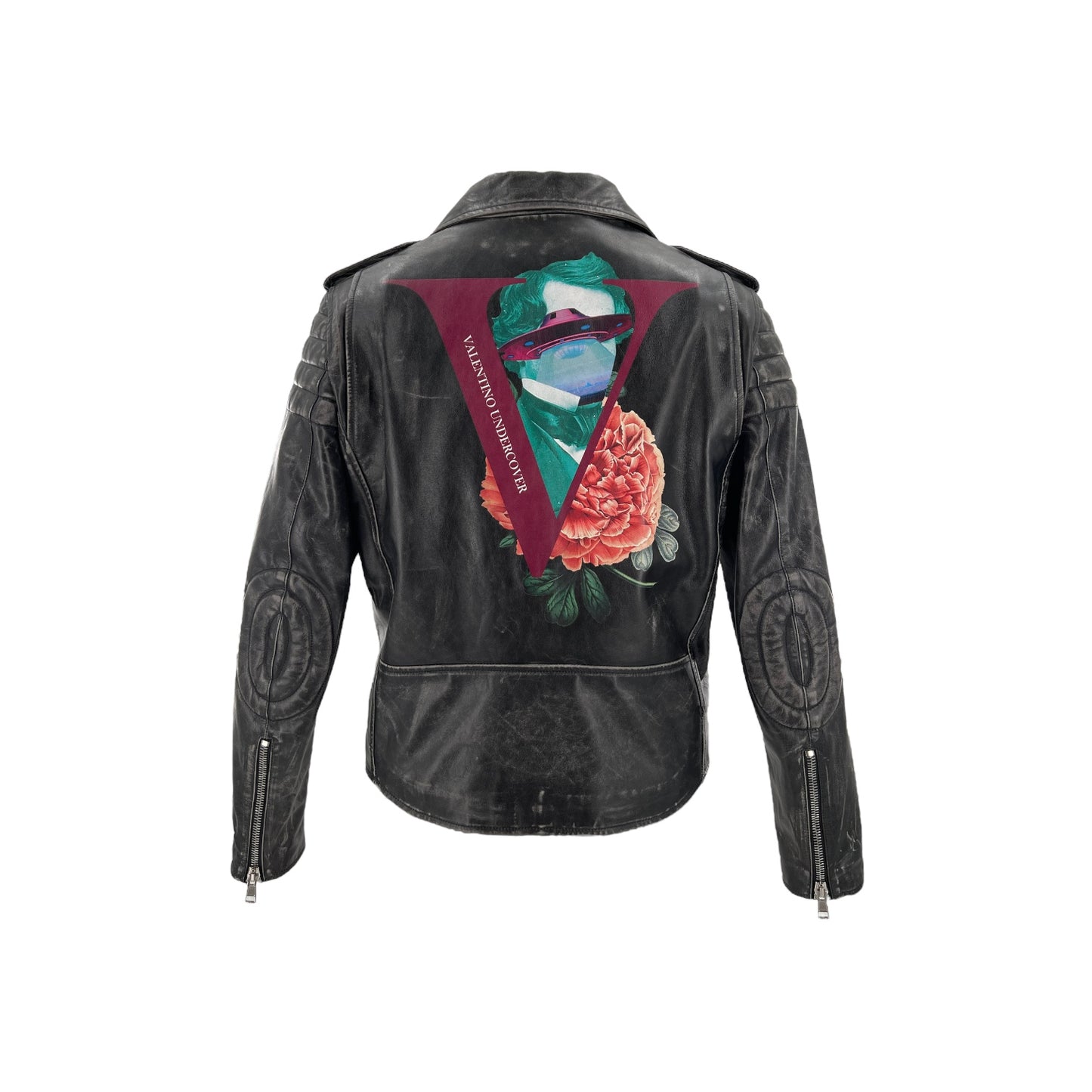 Valentino x Undercover - Retro Leather Biker Jacket